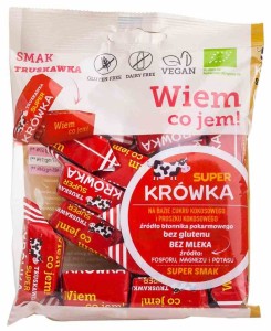 Krówki truskawkowe bezglutenowe BIO 150 g od ME GUSTO