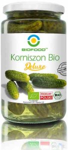 Ogórki korniszony deluxe bezglutenowe BIO 740 g (440 g) - BIO FOOD