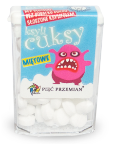 Cukierki z ksylitolu ksylicuksy o smaku miętowym bezglutenowe 13 g od PIĘĆ PRZEMIAN