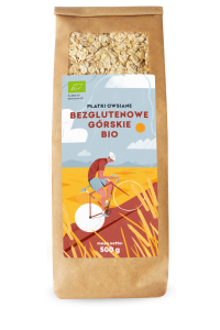 Płatki owsiane górskie bezglutenowe BIO 500 g od PIĘĆ PRZEMIAN
