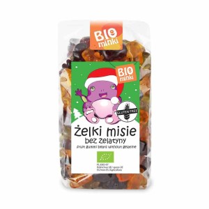 Żelki misie bez żelatyny bezglutenowe BIO 500 g od BIOMINKI