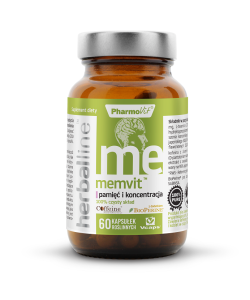 Kapsułki na pamięć i koncentrację (memvit) 60 szt. (26,38 g) od PHARMOVIT