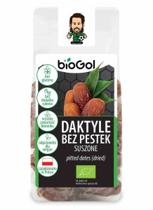 Daktyle bez pestek suszone bezglutenowe BIO 150 g od BIOGOL