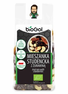 Mieszanka studencka z żurawiną BIO 150 g od BIOGOL