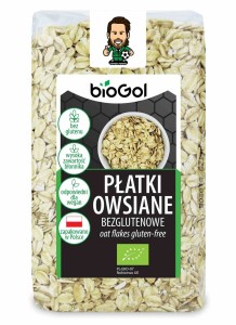 Płatki owsiane bezglutenowe BIO 300 g od BIOGOL