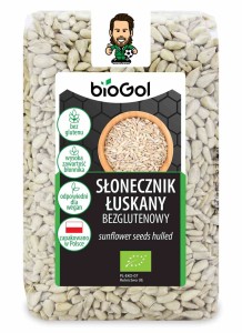 Słonecznik łuskany bezglutenowy BIO 350 g od BIOGOL