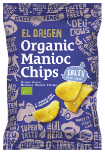 Chipsy z manioku solone bezglutenowe BIO 60 g od EL ORIGEN