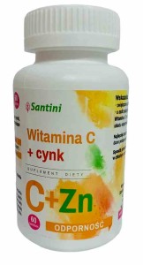 Witamina C + cynk 60 tabletek od SANTINI