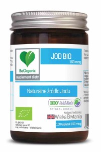 Jod BIO 100 tabletek (150 m-cg) od BE ORGANIC