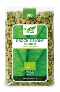 Groch zielony połówki BIO 500 g od BIO PLANET
