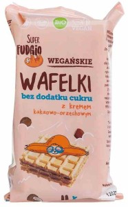 Wafelki z kremem kakaowo orzechowym bez dodatku cukrów BIO (4 x 30 g) 120 g od ME GUSTO