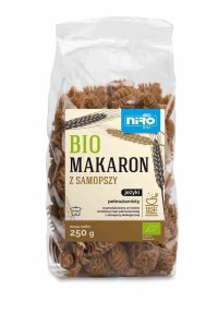 Makaron (z samopszy) jeżyki pełnoziarnisty BIO 250 g - NIRO