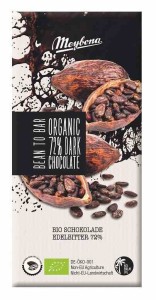 Czekolada gorzka 72 % BIO 100 g od MEYBONA