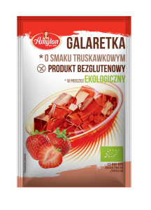 Galaretka o smaku truskawkowym bezglutenowa BIO 40 g od AMYLON