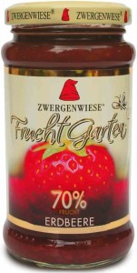 Mus truskawkowy (70 % owoców) bezglutenowy BIO 225 g od ZWERGENWIESE