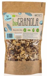 Granola figa z kokosem bezglutenowa BIO 320 g od PAPAGRIN