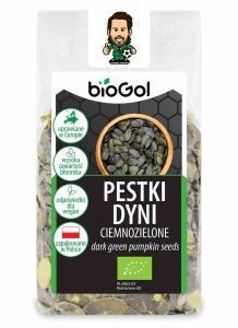 Pestki dyni ciemnozielone BIO 150 g - BIOGOL