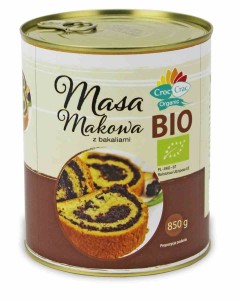 Masa makowa z bakaliami BIO 850 g (puszka) od CROC CRAC