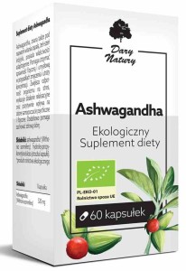 Ashwagandha BIO 60 kapsułek (520 mg) od DARY NATURY