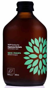 Kombucha z ogórkiem i kolendrą bezglutenowa BIO 315 ml od VIGO