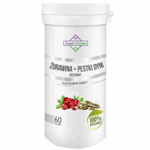 Żurawina + pestki dyni ekstrakt 60 kapsułek (275 mg + 275 mg) - SOUL FARM