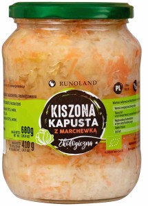 Kapusta kiszona z marchewką BIO 680 g (410 g) od RUNOLAND