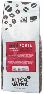 Kawa ziarnista arabica/robusta forte BIO 500 g - ALTERNATIVA