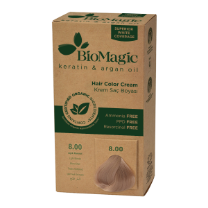 Farba do włosów jasny blond (8.00) 250 g od BIOMAGIC