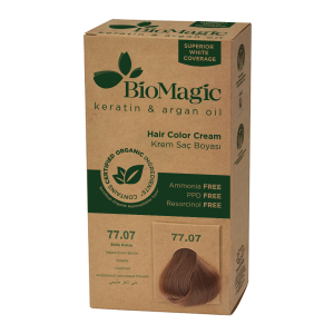 Farba do włosów brązowy blond (77.07) 250 g od BIOMAGIC