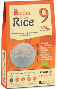 Makaron (konjac typu noodle w kształcie ryżu) bezglutenowy BIO 385 g od BETTER THAN FOODS