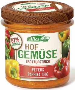 Pasta warzywna z trzema rodzajami papryki bezglutenowa BIO 135 g od ALLOS
