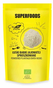 Łuski babki jajowatej sproszkowane BIO 150 g od BIO PLANET