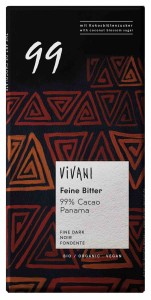 Czekolada gorzka 99 % BIO 80 g od VIVANI