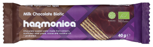 Wafelek z kremem mleczno kakaowym w polewie z mlecznej czekolady z proBIOtykami BIO 40 g od HARMONICA