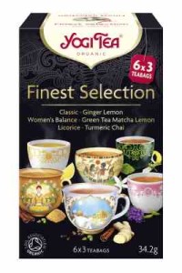 Herbatka ekspresowa finest selection (mix herbatek) BIO (6 x 3 torebki) 34,2 g od YOGI TEA