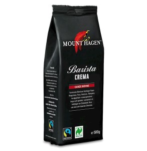 Kawa ziarnista arabica 100 % barista crema fair trade BIO 500 g od MOUNT HAGEN