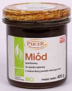 Miód spadziowy ze spadzi iglastej BIO 400 g od PASIEKA PUCER