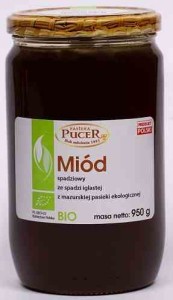 Miód spadziowy ze spadzi iglastej BIO 950 g od PASIEKA PUCER