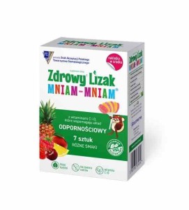 Lizak mix smaków z witaminami na odporność bezglutenowy (7 x 6 g) 42 g od STARPHARMA