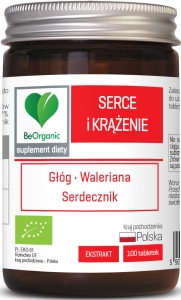 Tabletki wspomagające serce i krążenie BIO 100 szt. (500 mg) - BE ORGANIC