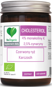 Tabletki na prawidłowy poziom cholesterolu BIO 100 szt. (400 mg) od BE ORGANIC