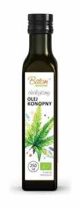 Olej konopny tłoczony na zimno BIO 250 ml od BATOM