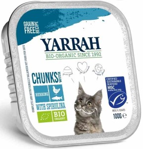Kawałki kurczaka i ryby ze spiruliną BIO 100 g od YARRAH