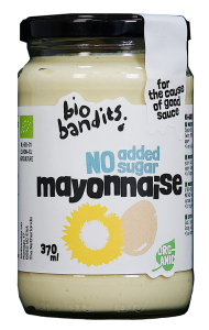 Majonez jajeczny nie zawiera cukrów BIO 370 ml - BIO BANDITS