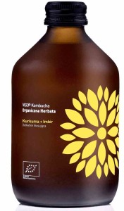 Kombucha z kurkumą i imbirem bezglutenowa BIO 330 ml od VIGO