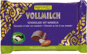 Czekolada mleczna z migdałami BIO 100 g od RAPUNZEL