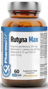 Rutyna max bezglutenowa 60 kapsułek 31,5 g od PHARMOVIT
