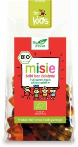 Żelki misie bez żelatyny bezglutenowe BIO 100 g od BIO PLANET