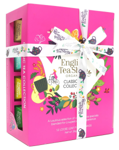 Kolekcja herbat i herbatek klasycznych BIO piramidki (12 smaków) (12 x 2 g) 24 g od ENGLISH TEA SHOP ORGANIC