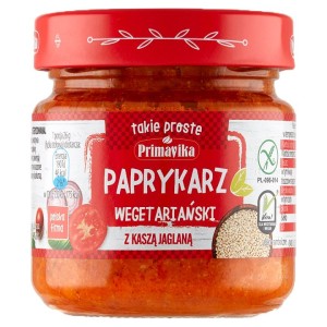 Paprykarz wegetariański z kaszą jaglaną bezglutenowy 160 g od PRIMAVIKA